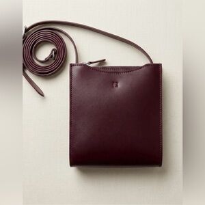 Burgundy Leather Shoulder Bag
